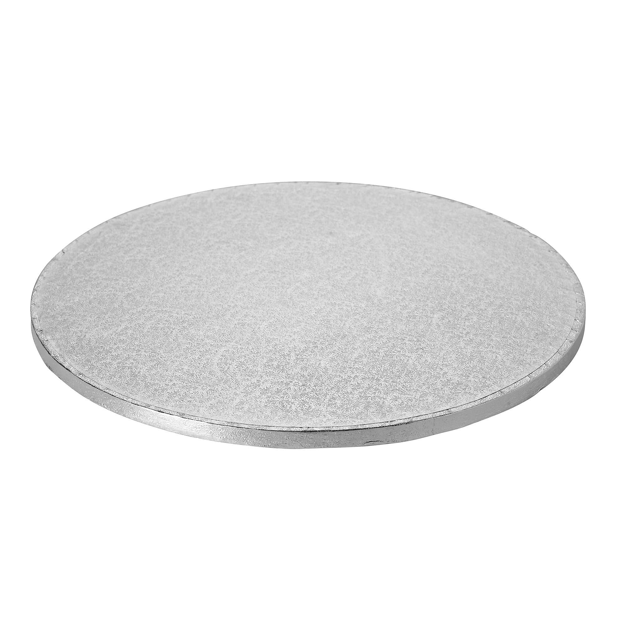 Country Baskets Round Cake Board 35 cm Silver