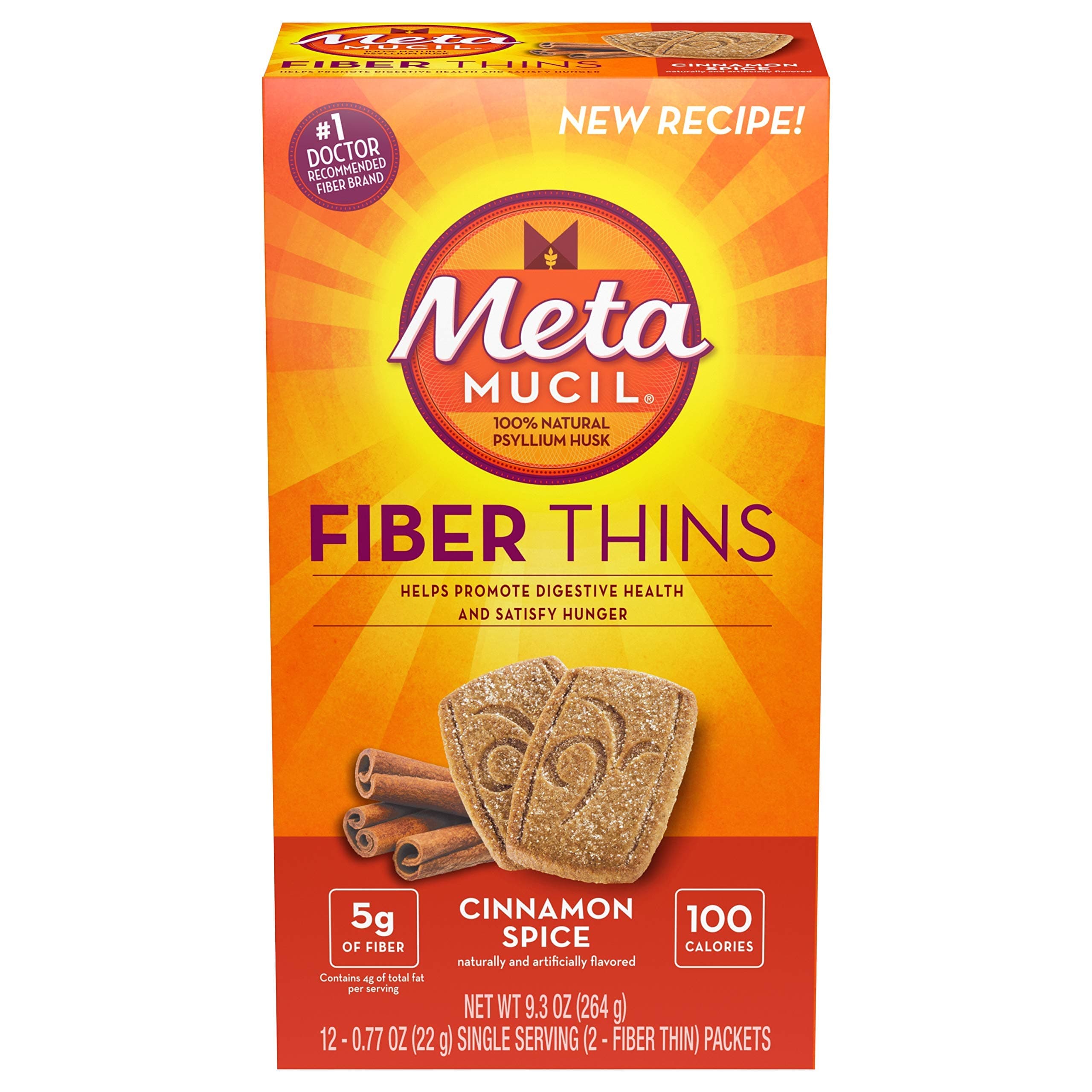 Fiber Thins Cinnamon Spice - 12ct