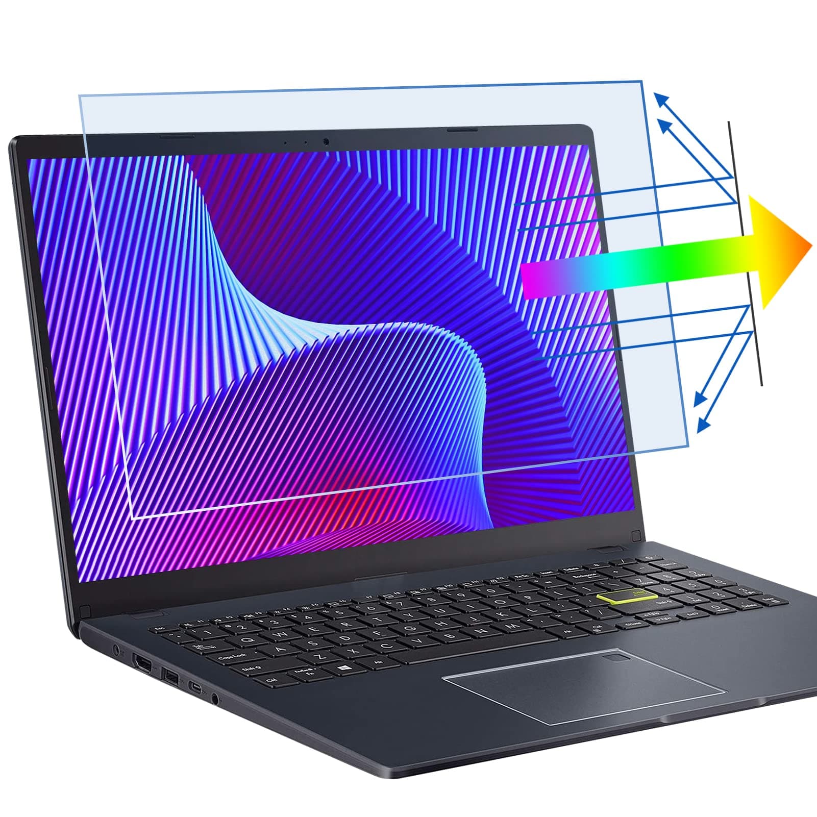 Saco 16 Inch Blue Light Blocking Anti-Glare Screen Protector Compatible with 2023 Lenovo Thinkpad P16s | Lenovo ThinkPad P16v | Lenovo ThinkPad E16 16 Inch Laptop 16:10 Ratio