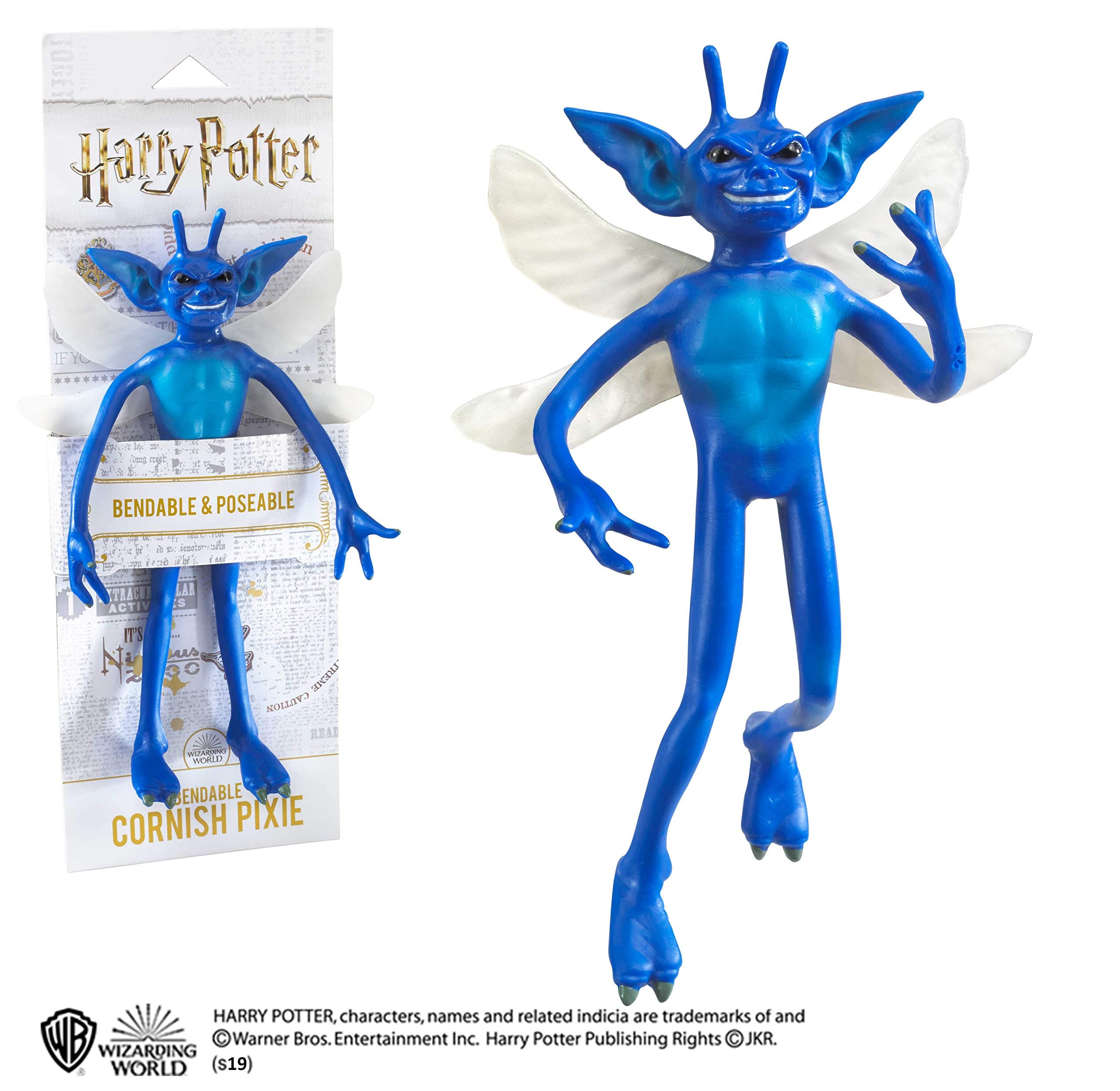 Bendable Cornish Pixie Figure Officially Licensed 7in (18 cm) Harry Potter Bendable Toy Posable Collectable Chamber of Secrets Doll Figure - For Kids & Adults
