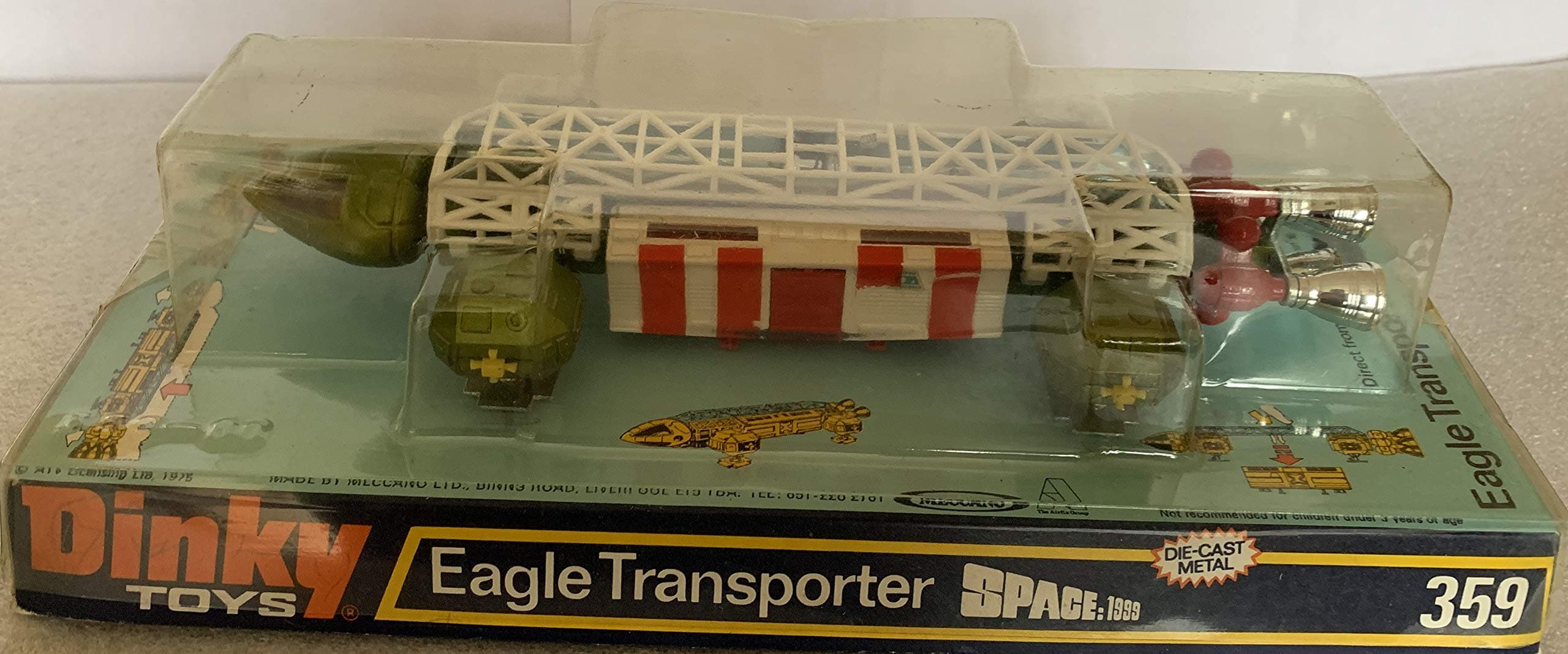 Space 1999 Vintage Gerry Andersons Die-Cast Green Eagle Transporter Dinky Toy No. 359 1975 Complete & Boxed - Shop Stock Room Find