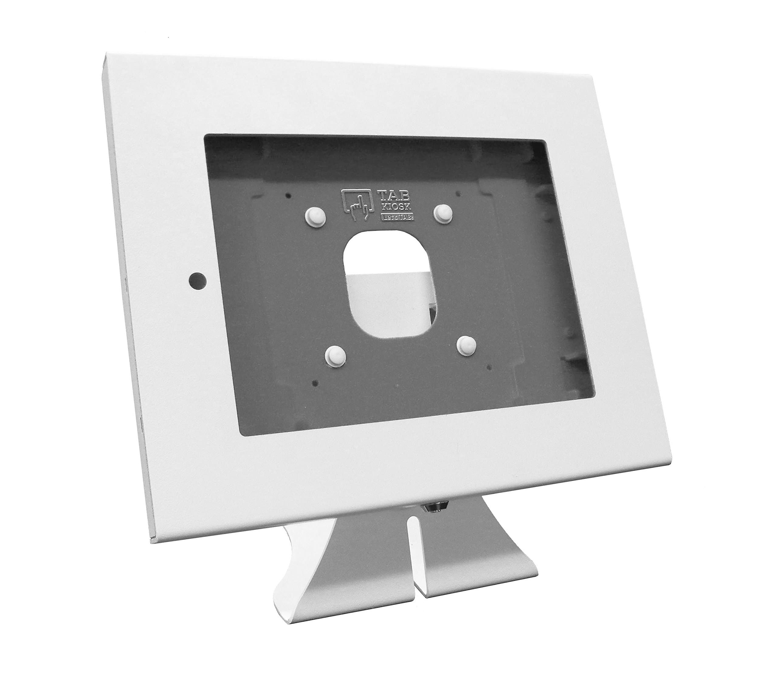 TabKiosk Tabletop Anti-Theft Frame Lock Set Wall/Desk Mounting Bracket for Apple iPad 2/3 / 4 White