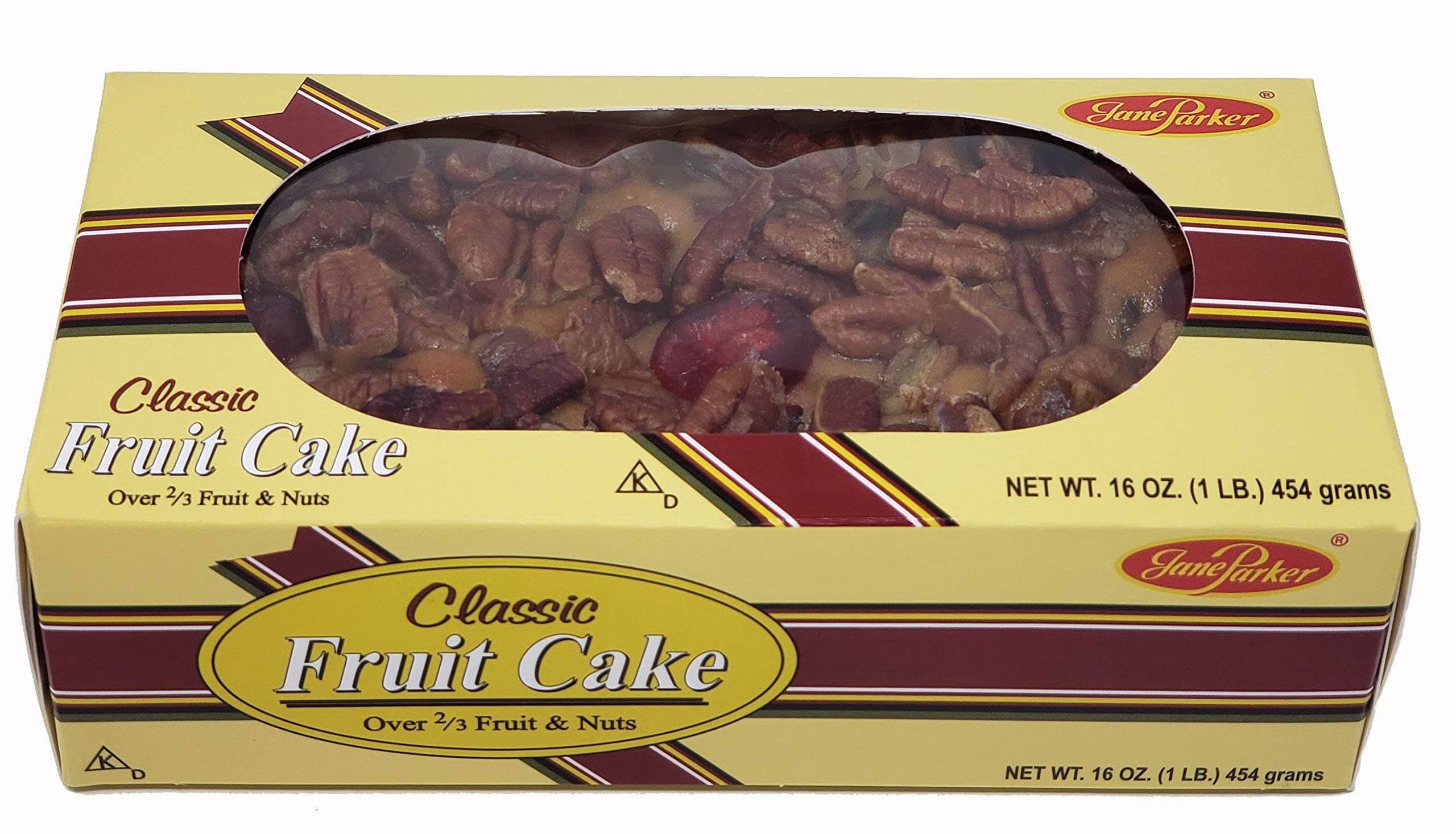 Jane Parker Fruitcake Classic Light Fruit Cake 1 pound (16 Ounce) Loaf-Holiday-Christmas Cake-The Best Fruitcake You Can Buy