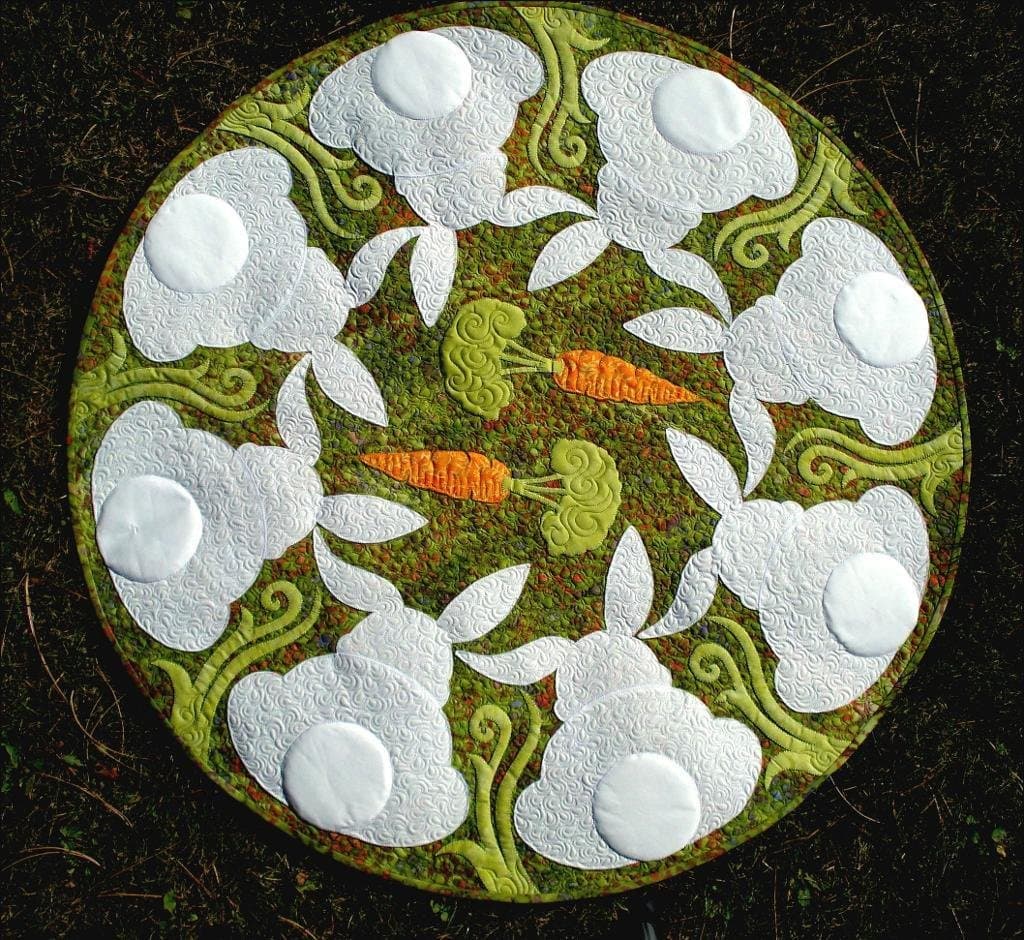 Honey Bunny Easter Rabbit JoAnn Hoffman Applique Wall Lap Quilt Pattern