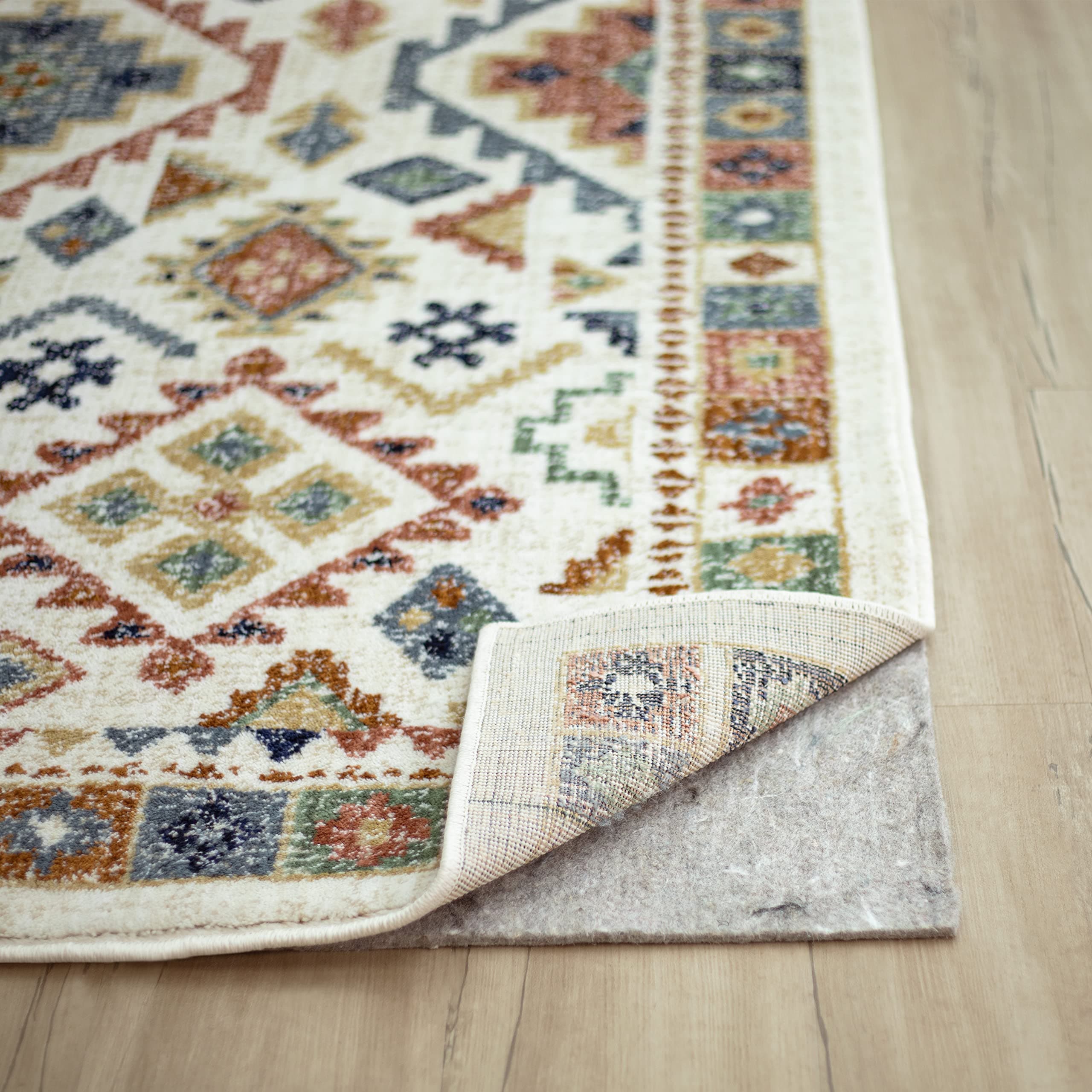 Mohawk Home 5' x 8' 1/2 Rug Pad 100% Felt Protective Cushion, Premium Comfort Underfoot – Safe for All Floors