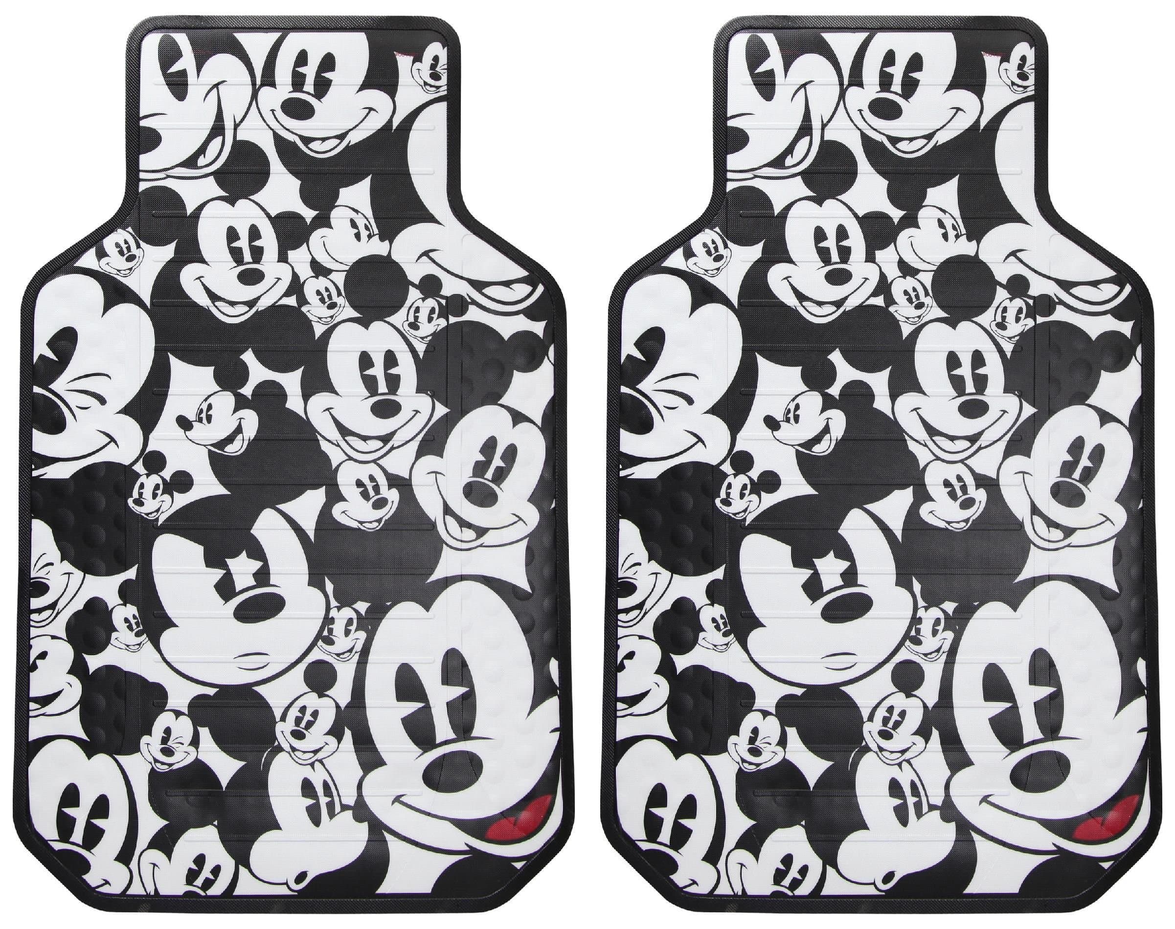 Plasticolor Disney Mickey Mouse Expressions Plasticlear Floor Mat, 2-Pack