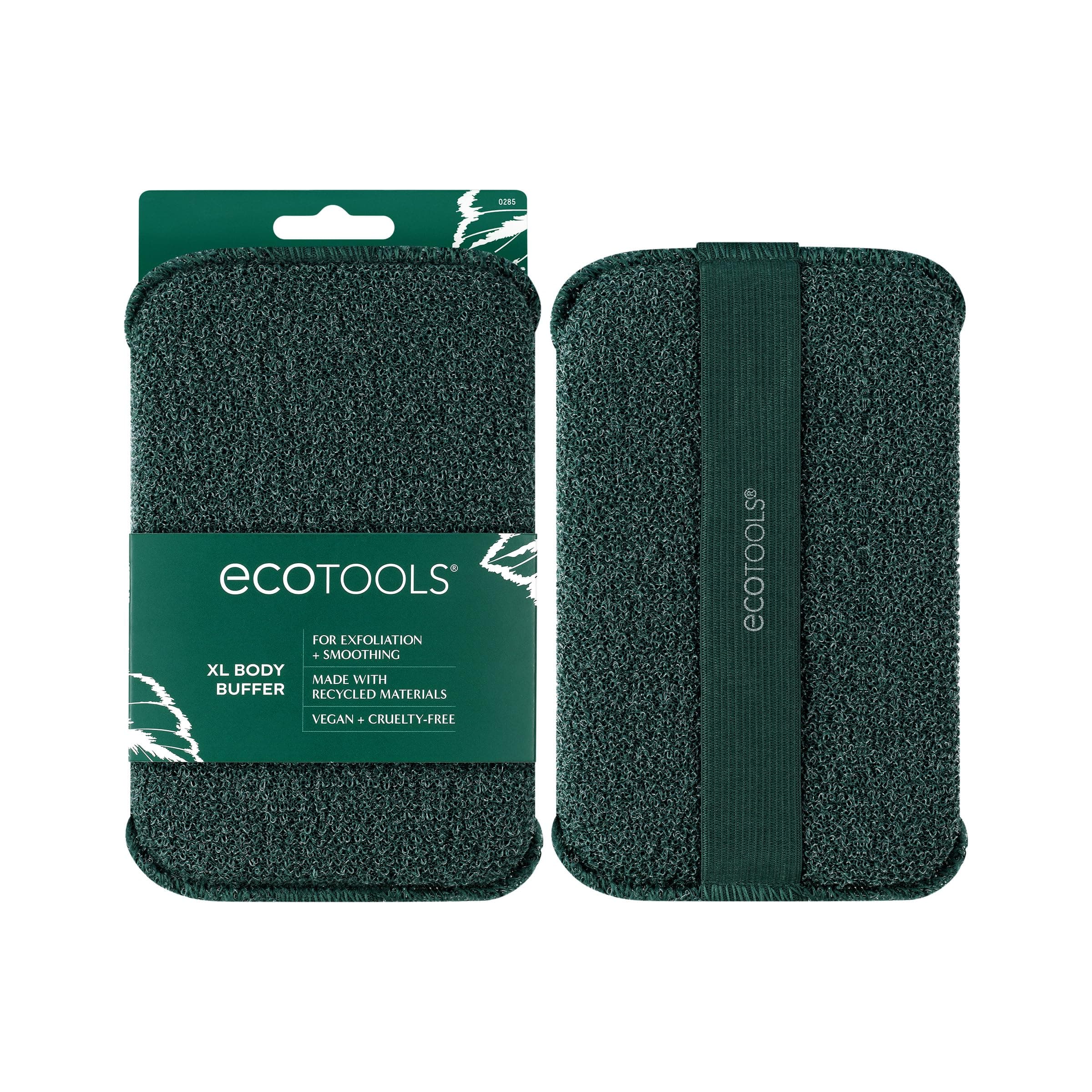 EcoTools XL Body Buffer, Exfoliating Body Scrubber, Large Sponge for Whole Body Cleansing, Quickly Remove Dry Skin, Eco-Friendly Bath Accessory for Men & Women, Cruelty-Free, 1 Count