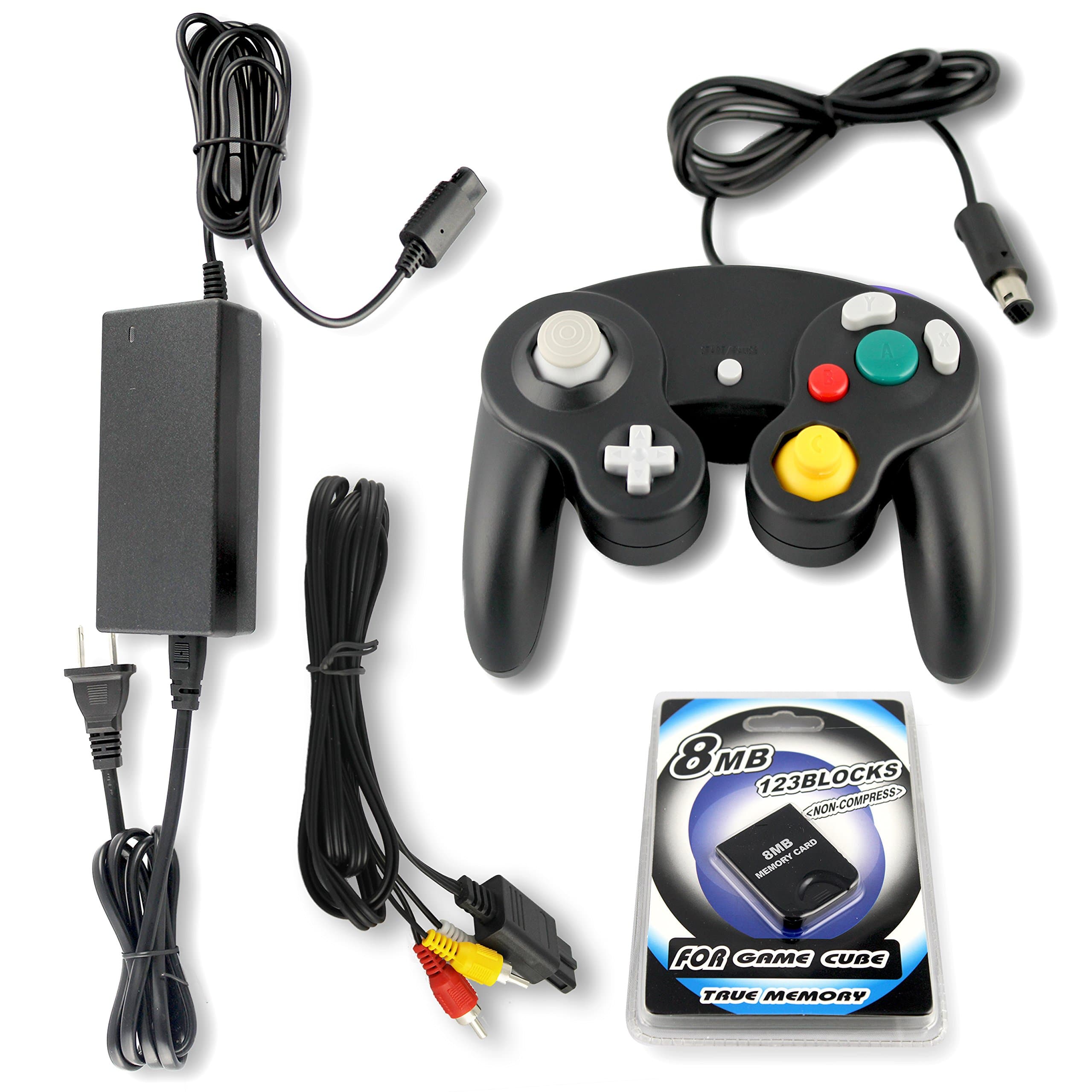 Gamecube Parts Bundle With Controller, Power Adapter, Memory Card and AV Cable by Other Future