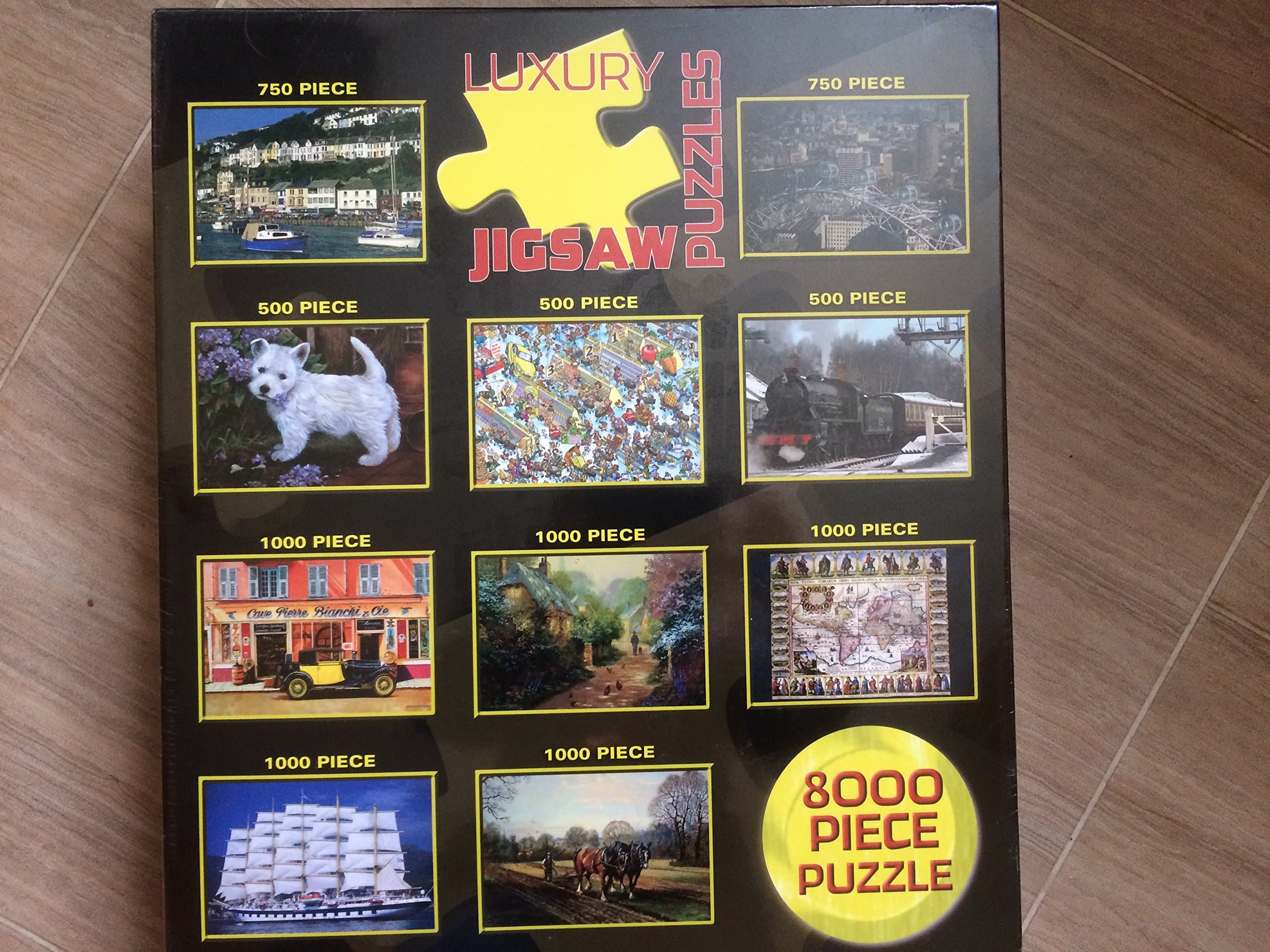 10 puzzle in 1 box multi pack 8000 piece total Luxury Jigsaw Puzzle