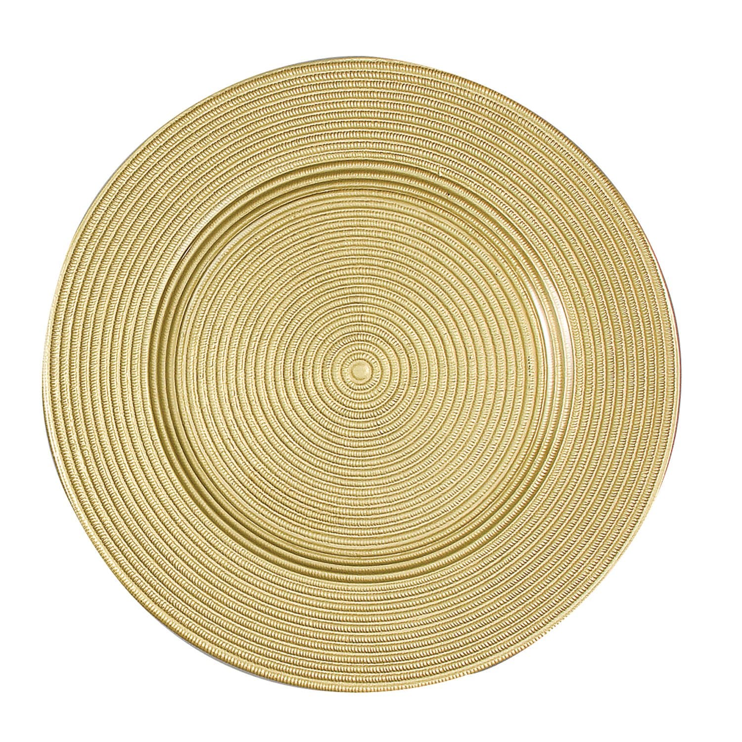 13" Rope/Metallic Charger Plate