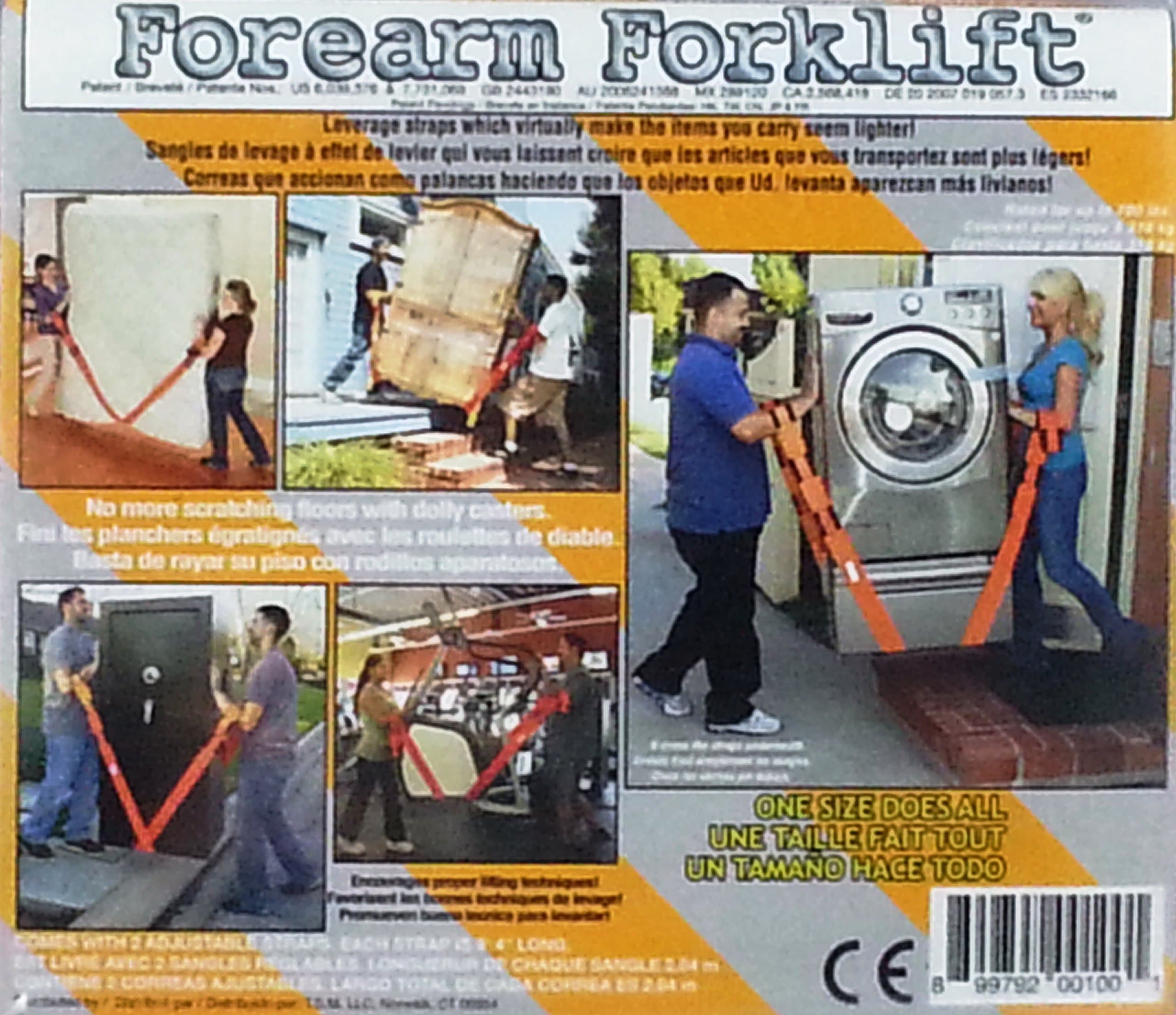 Forearm Forklift Lifting and Moving Straps-Orange